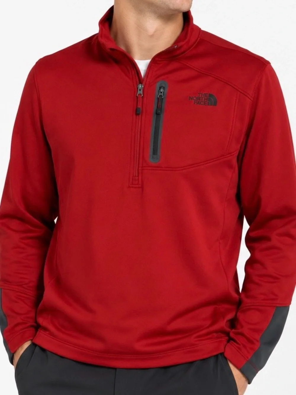 The North Face Canyonlands 1/2 Zip Fleece Pullover Men’s Large Red